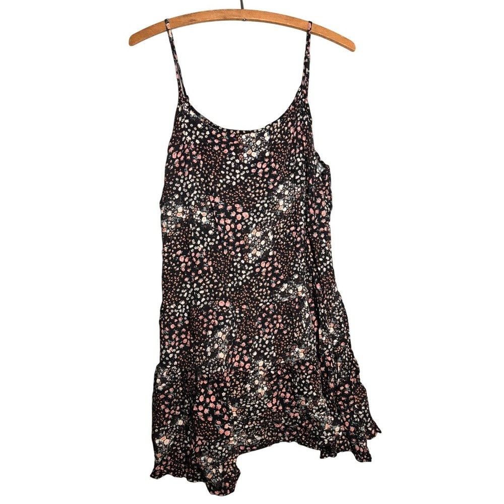 Wild Fable Floral Mini Dress L Ditsy Ruffle Tiered Sleeveless Cottagecoreβ Boho